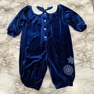 Vintage Sweet Potato Velour Christmas Jumper